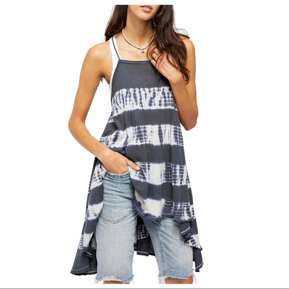 FREE PEOPLE BOHO FLOWY TUNIC TANK KNIT MINI A3C - Picture 11 of 16